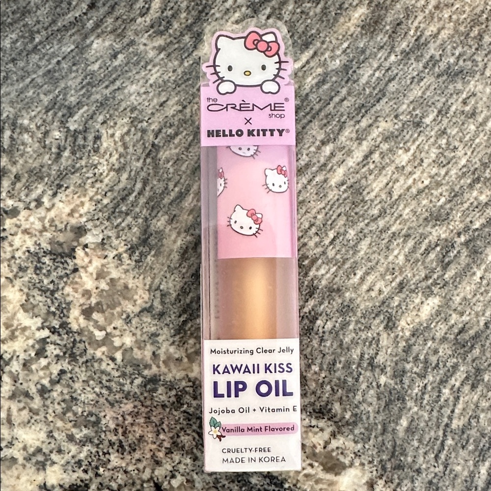 The Créme Shop Hello Kitty Kawaii Kiss Lip Oil Vanilla Mint Flavor